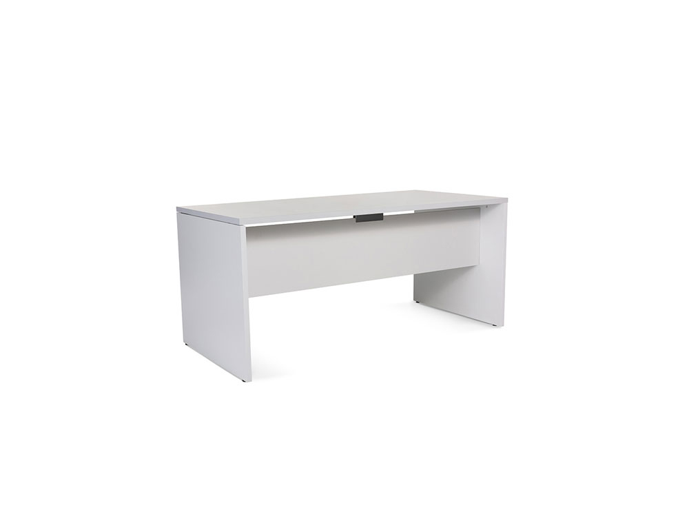 MESA DE OFICINA ROCADA WORK 2002AB02 ALUMINIO/GRIS 160X80 CM