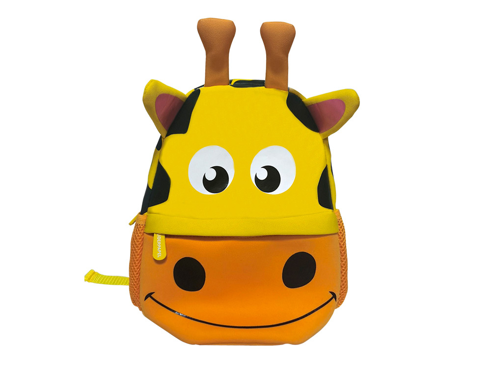 CARTERA ESCOLAR LIDERPAPEL MOCHILA INFANTIL NEOPRENO JIRAFA
