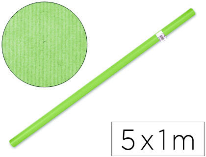 PAPEL KRAFT LIDERPAPEL VERDE ROLLO 5X1 MT